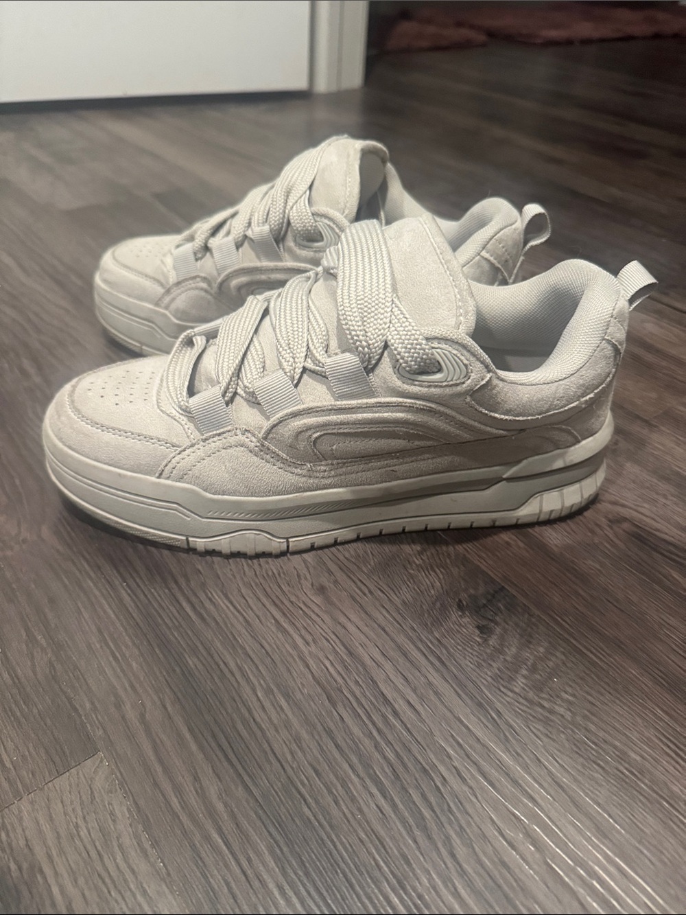 Berksha fat tongue grey Low-Top Casual Sneakers size 40